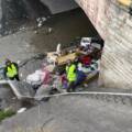 Realizaron un amplio operativo de desalojo y limpieza en el canal Yrigoyen